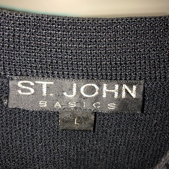 St. John Black Knit Tank Top - Picture 5 of 5